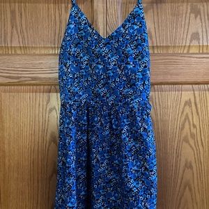 Women’s Mid Length Flower Flowy Dress